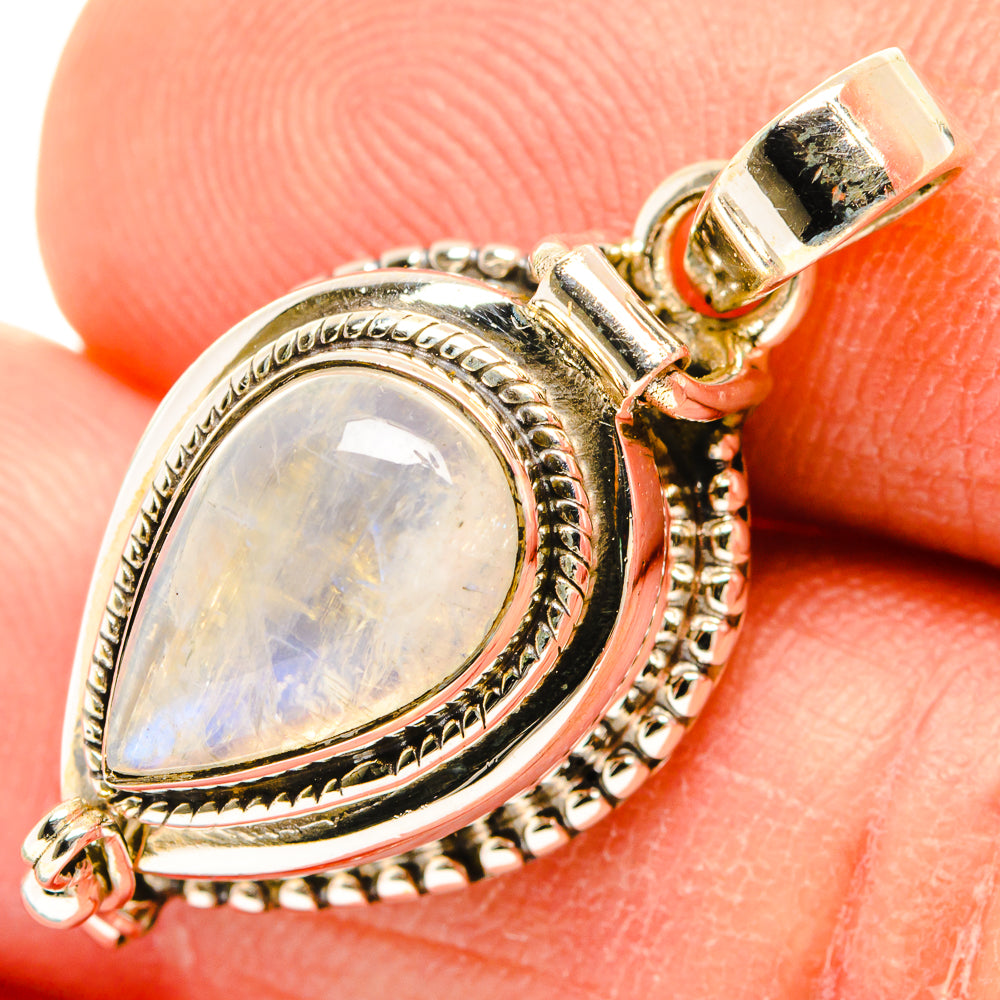 Rainbow Moonstone Pendants handcrafted by Ana Silver Co - PD26939