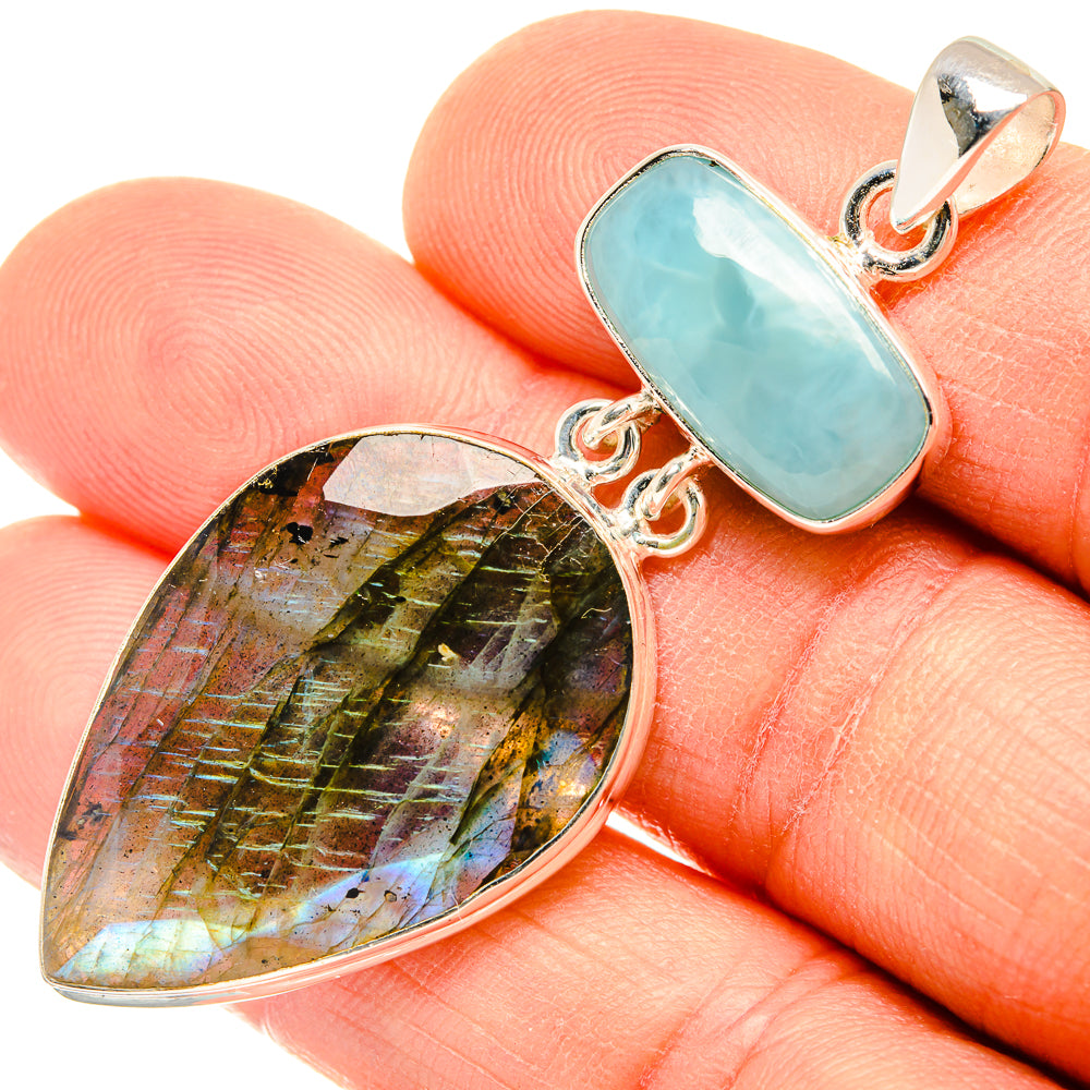 Labradorite Pendants handcrafted by Ana Silver Co - PD26945