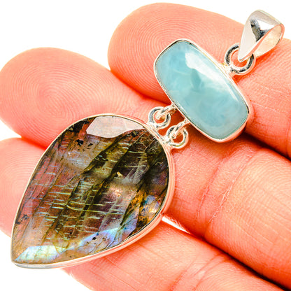 Labradorite Pendants handcrafted by Ana Silver Co - PD26945