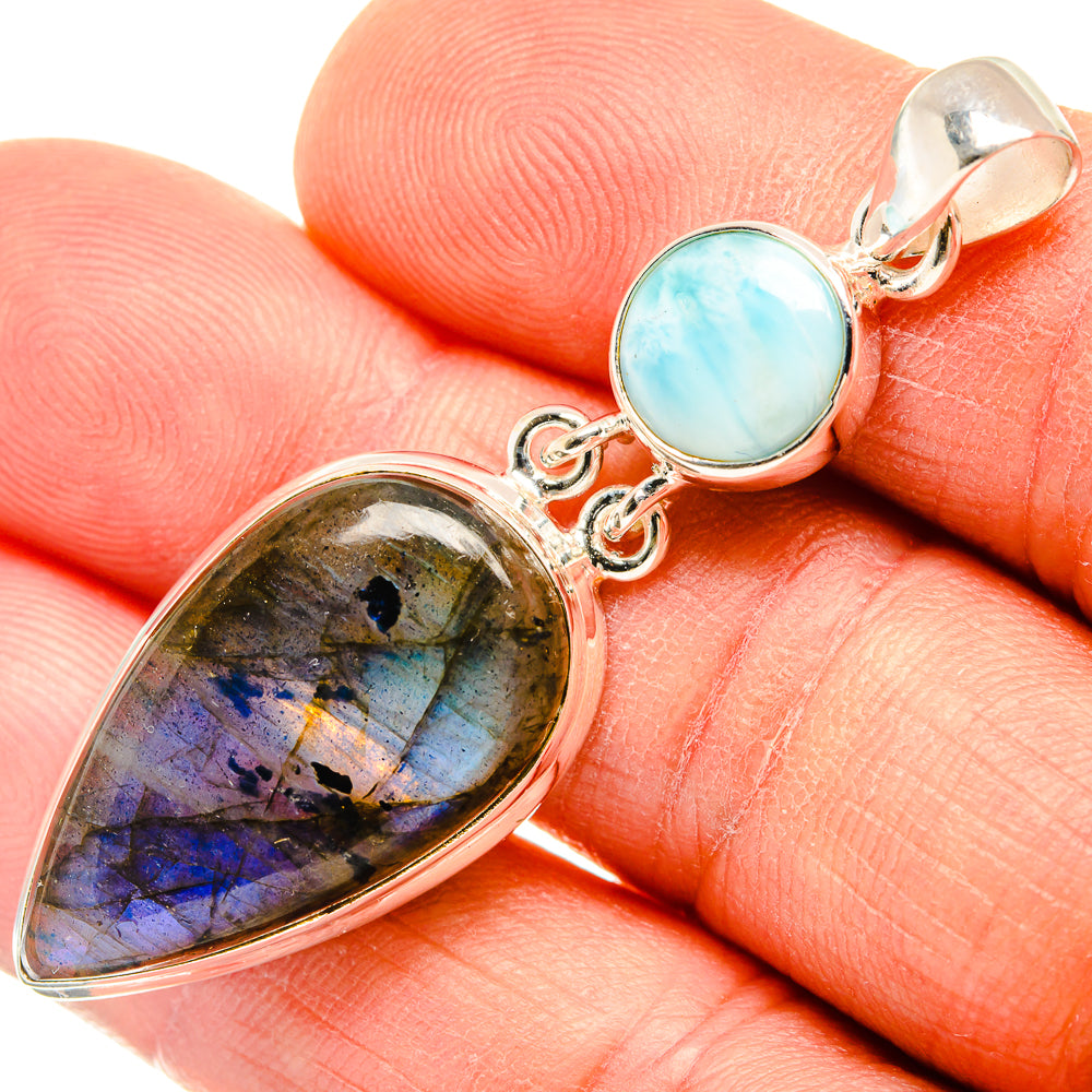 Labradorite Pendants handcrafted by Ana Silver Co - PD26953