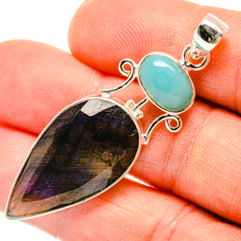 Labradorite Pendants handcrafted by Ana Silver Co - PD26954