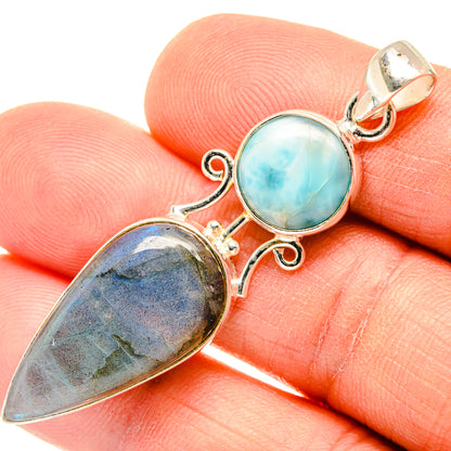 Labradorite Pendants handcrafted by Ana Silver Co - PD26955