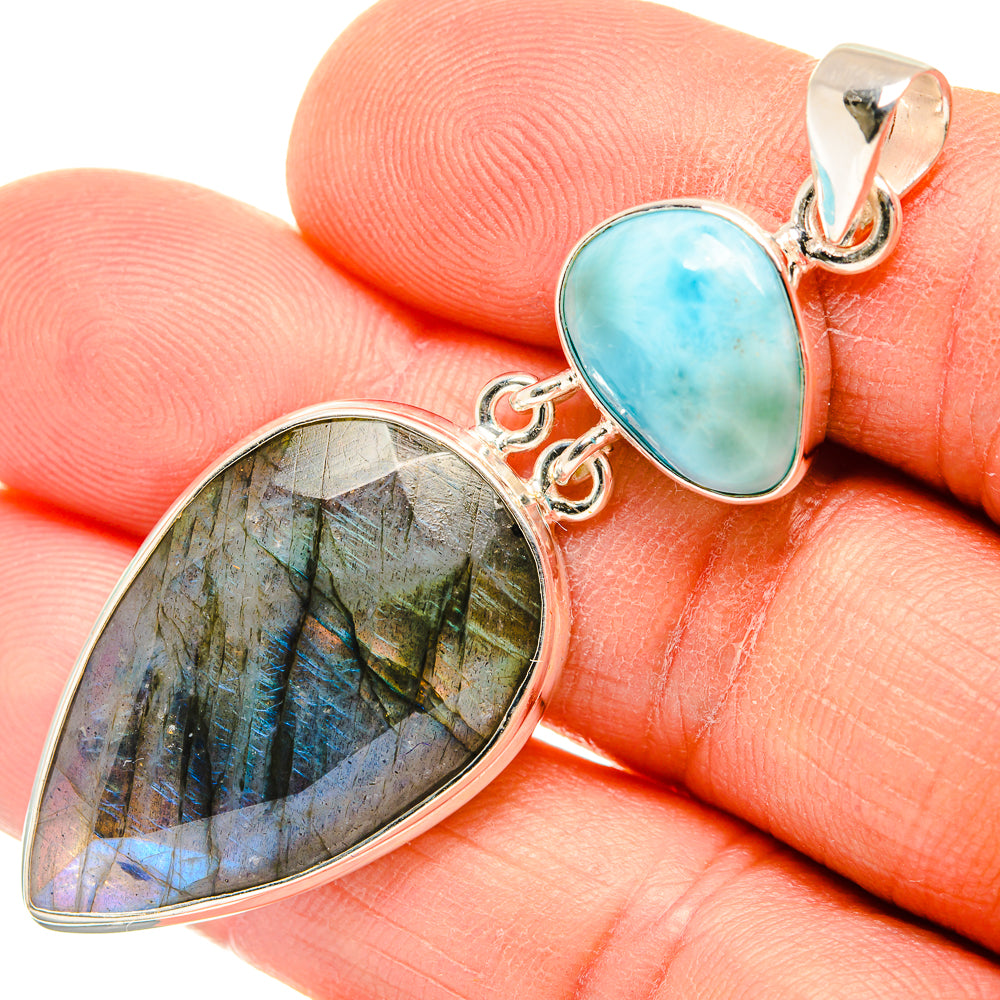 Labradorite Pendants handcrafted by Ana Silver Co - PD26957