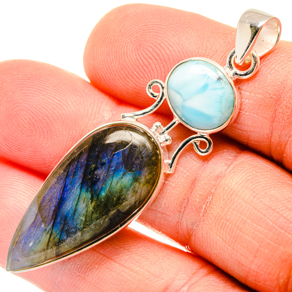 Labradorite Pendants handcrafted by Ana Silver Co - PD26959