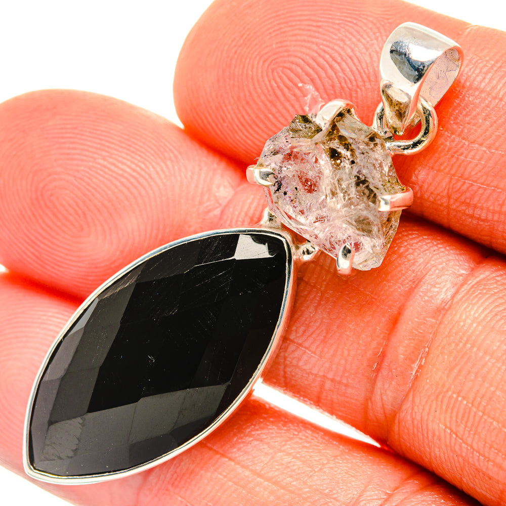 Black Onyx Pendants handcrafted by Ana Silver Co - PD27003