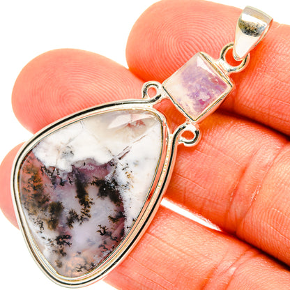Dendritic Opal Pendants handcrafted by Ana Silver Co - PD27018
