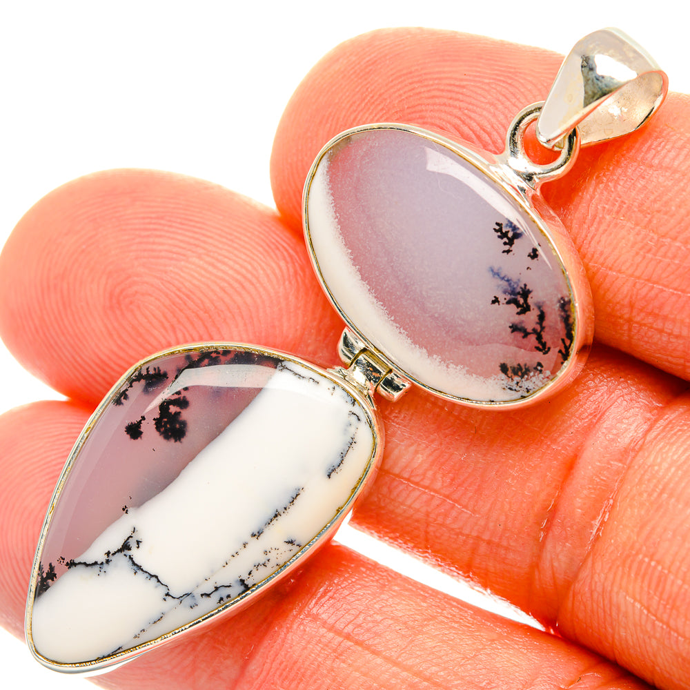 Dendritic Opal Pendants handcrafted by Ana Silver Co - PD27020