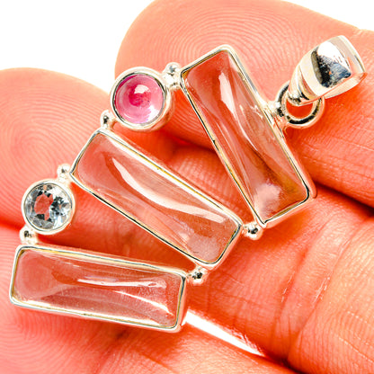 White Quartz Pendants handcrafted by Ana Silver Co - PD27023
