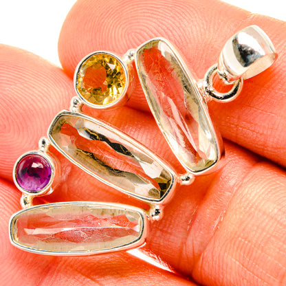 White Quartz Pendants handcrafted by Ana Silver Co - PD27024