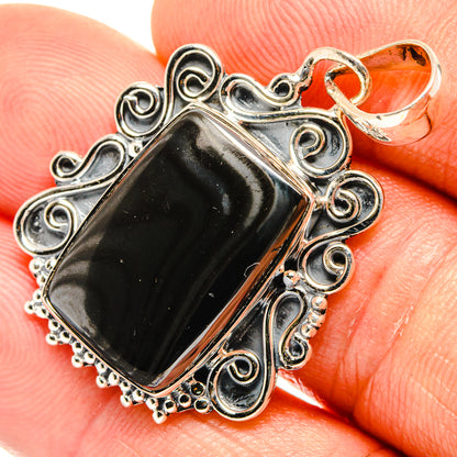 Psilomelane Pendants handcrafted by Ana Silver Co - PD27034