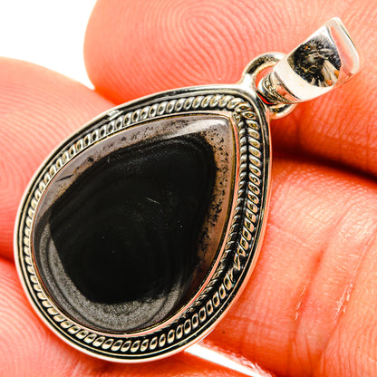 Psilomelane Pendants handcrafted by Ana Silver Co - PD27037