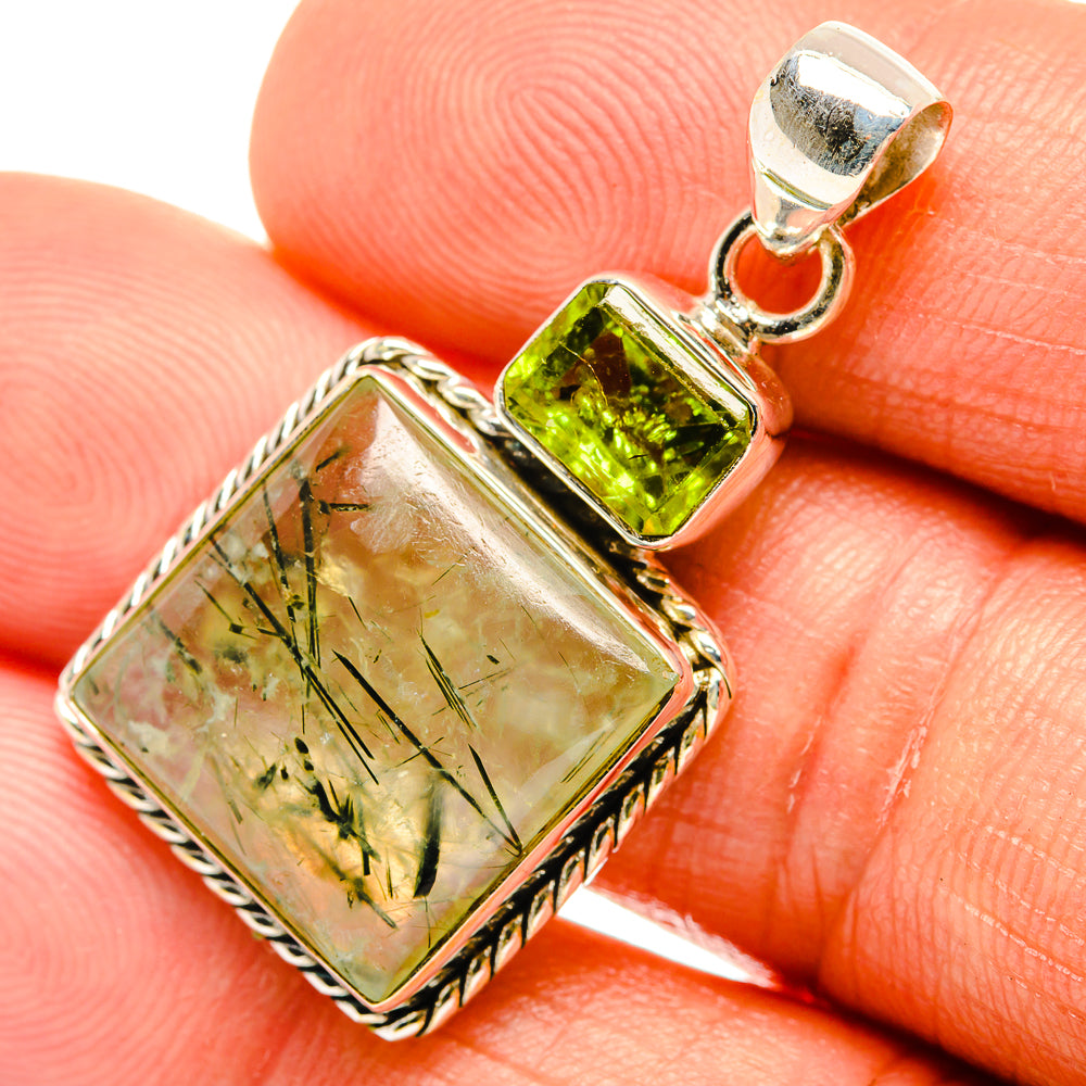 Prehnite Pendants handcrafted by Ana Silver Co - PD27042