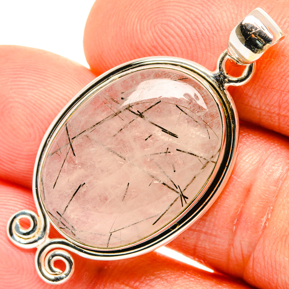 Tourmalinated Quartz Pendants handcrafted by Ana Silver Co - PD27049
