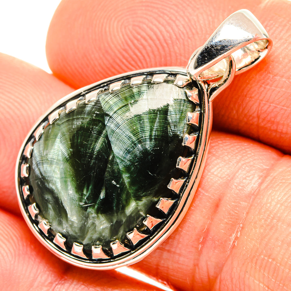 Seraphinite Pendants handcrafted by Ana Silver Co - PD27053