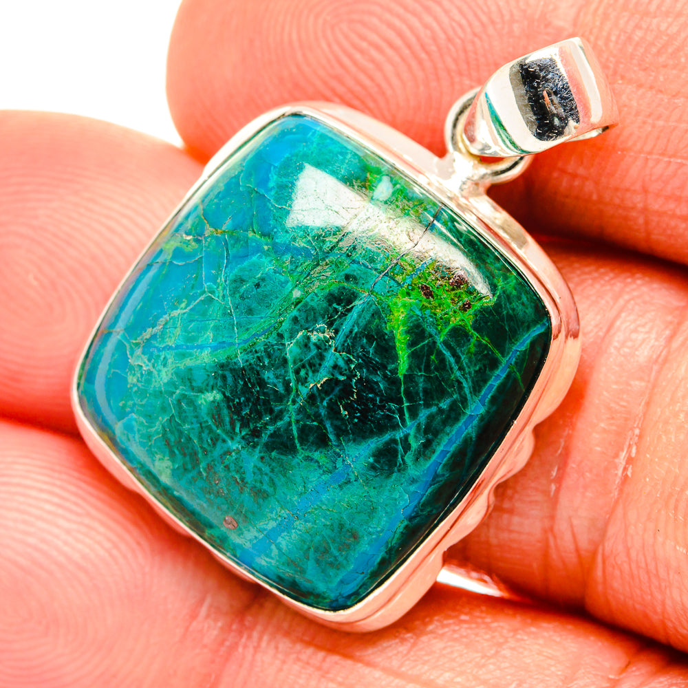Chrysocolla Pendants handcrafted by Ana Silver Co - PD27054