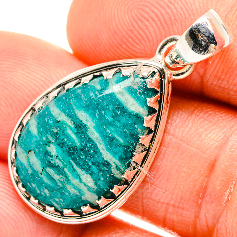 Amazonite Pendants handcrafted by Ana Silver Co - PD27056