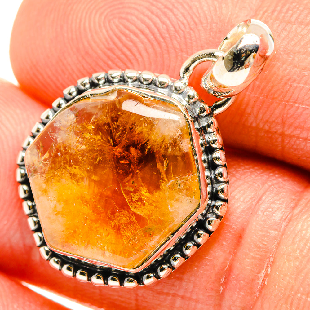 Citrine Pendants handcrafted by Ana Silver Co - PD27063