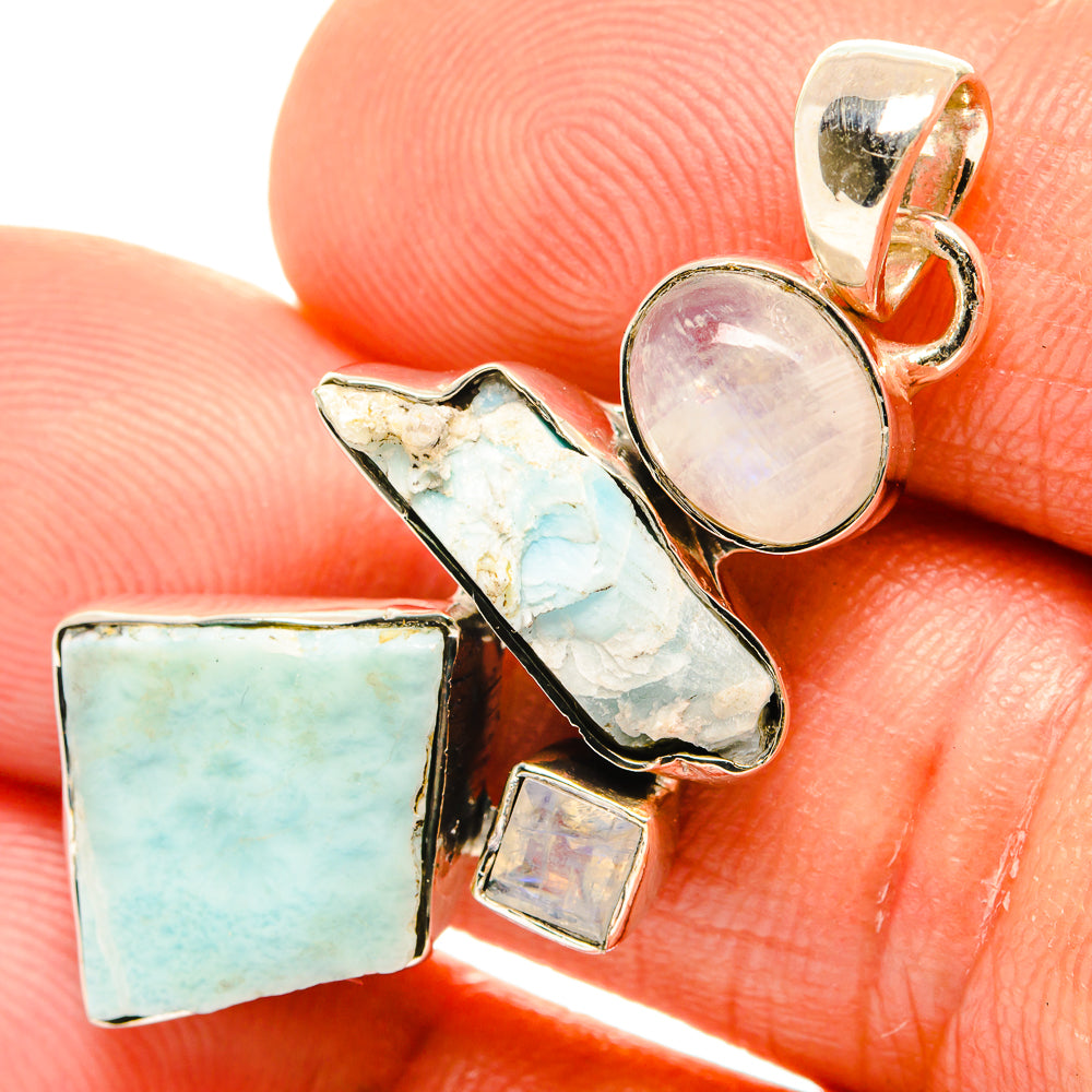 Larimar Pendants handcrafted by Ana Silver Co - PD27072