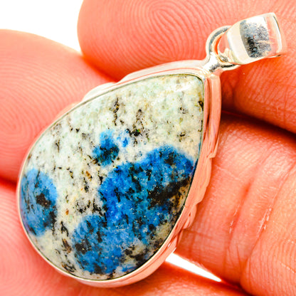 K2 Blue Azurite Pendants handcrafted by Ana Silver Co - PD27074