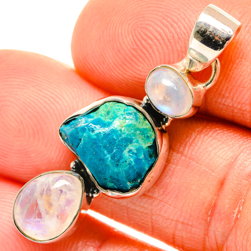 Chrysocolla Pendants handcrafted by Ana Silver Co - PD27078