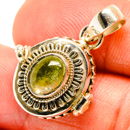 Green Tourmaline Pendants handcrafted by Ana Silver Co - PD27081