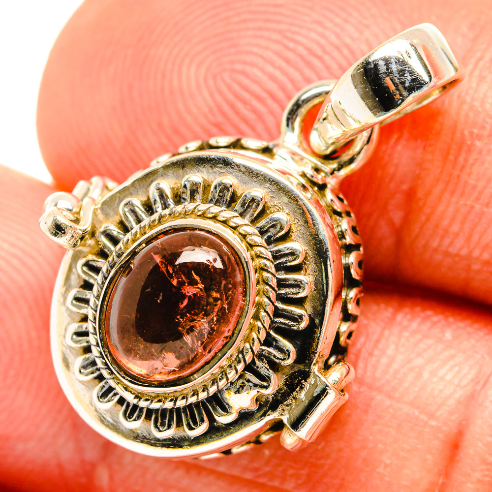Pink Tourmaline Pendants handcrafted by Ana Silver Co - PD27082