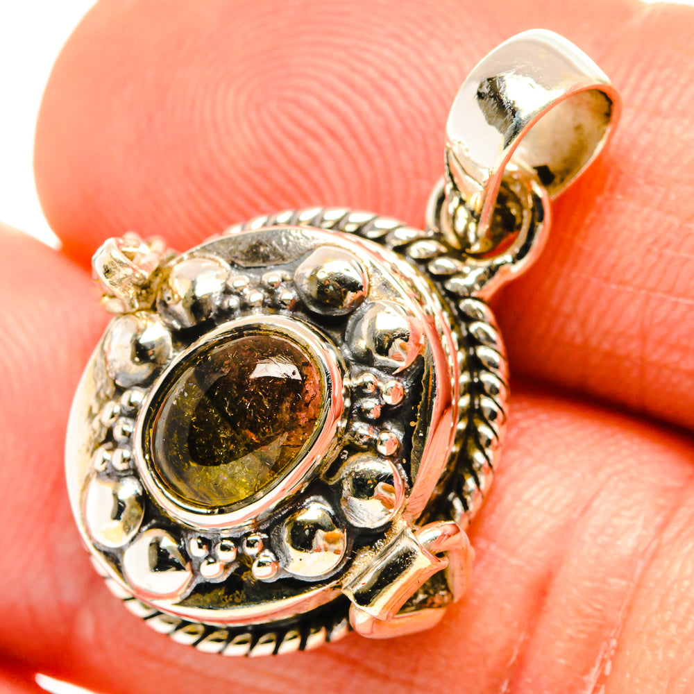 Watermelon Tourmaline Pendants handcrafted by Ana Silver Co - PD27091