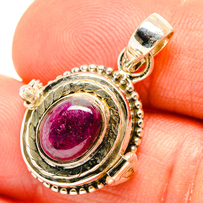 Ruby Fuchsite Pendants handcrafted by Ana Silver Co - PD27094