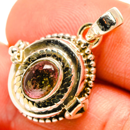 Pink Tourmaline Pendants handcrafted by Ana Silver Co - PD27102