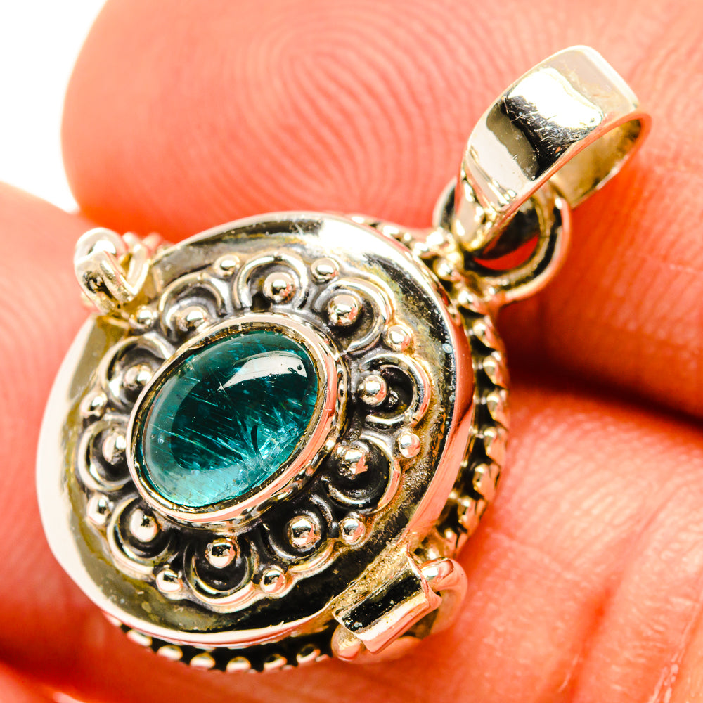 Blue Fluorite Pendants handcrafted by Ana Silver Co - PD27104