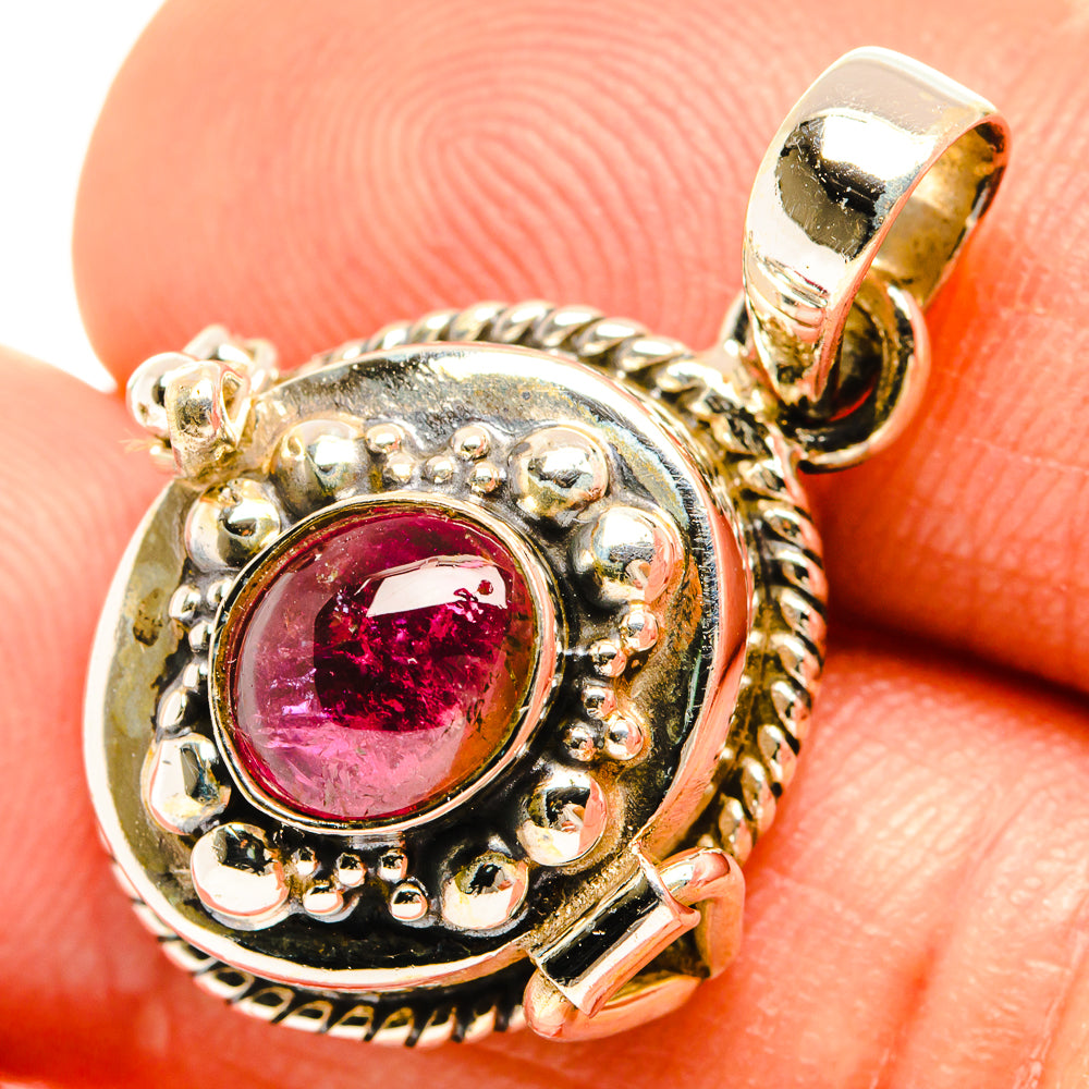 Pink Tourmaline Pendants handcrafted by Ana Silver Co - PD27107