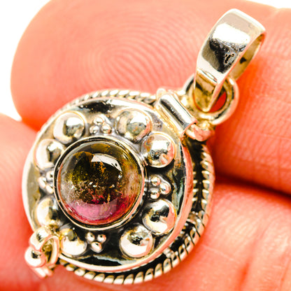 Watermelon Tourmaline Pendants handcrafted by Ana Silver Co - PD27109