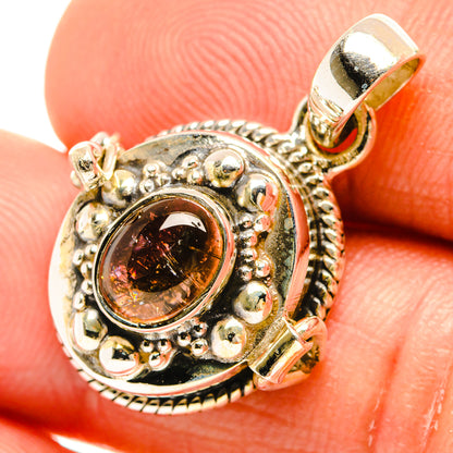 Pink Tourmaline Pendants handcrafted by Ana Silver Co - PD27111