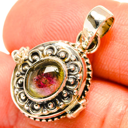 Watermelon Tourmaline Pendants handcrafted by Ana Silver Co - PD27112