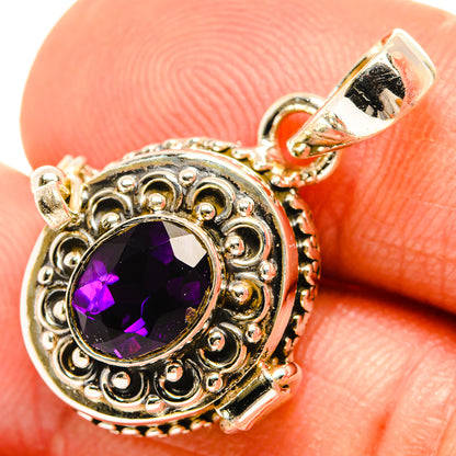 African Amethyst Pendants handcrafted by Ana Silver Co - PD27116