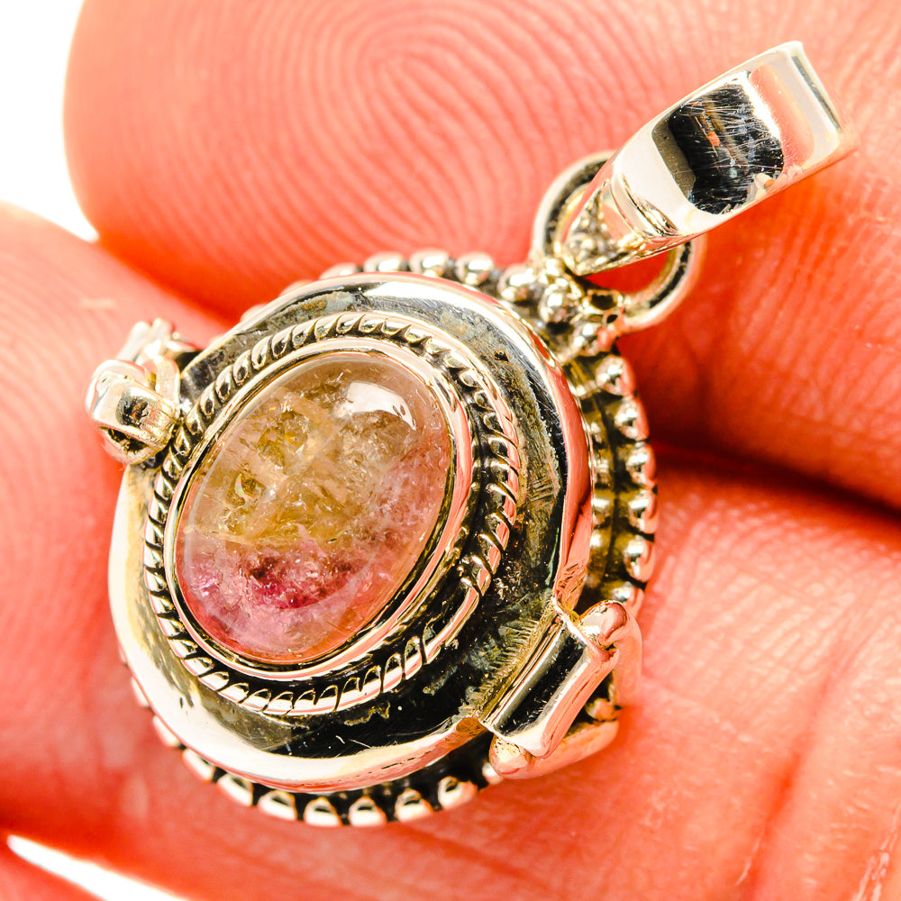 Pink Tourmaline Pendants handcrafted by Ana Silver Co - PD27117
