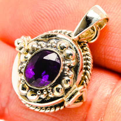 African Amethyst Pendants handcrafted by Ana Silver Co - PD27131