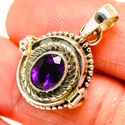 African Amethyst Pendants handcrafted by Ana Silver Co - PD27134