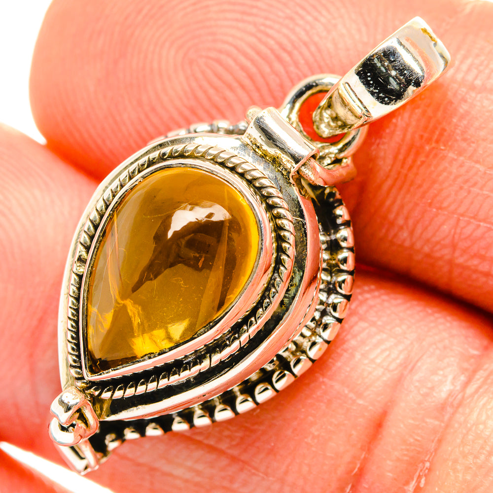 Citrine Pendants handcrafted by Ana Silver Co - PD27136