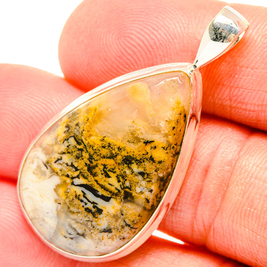 Plume Agate Pendants handcrafted by Ana Silver Co - PD27146
