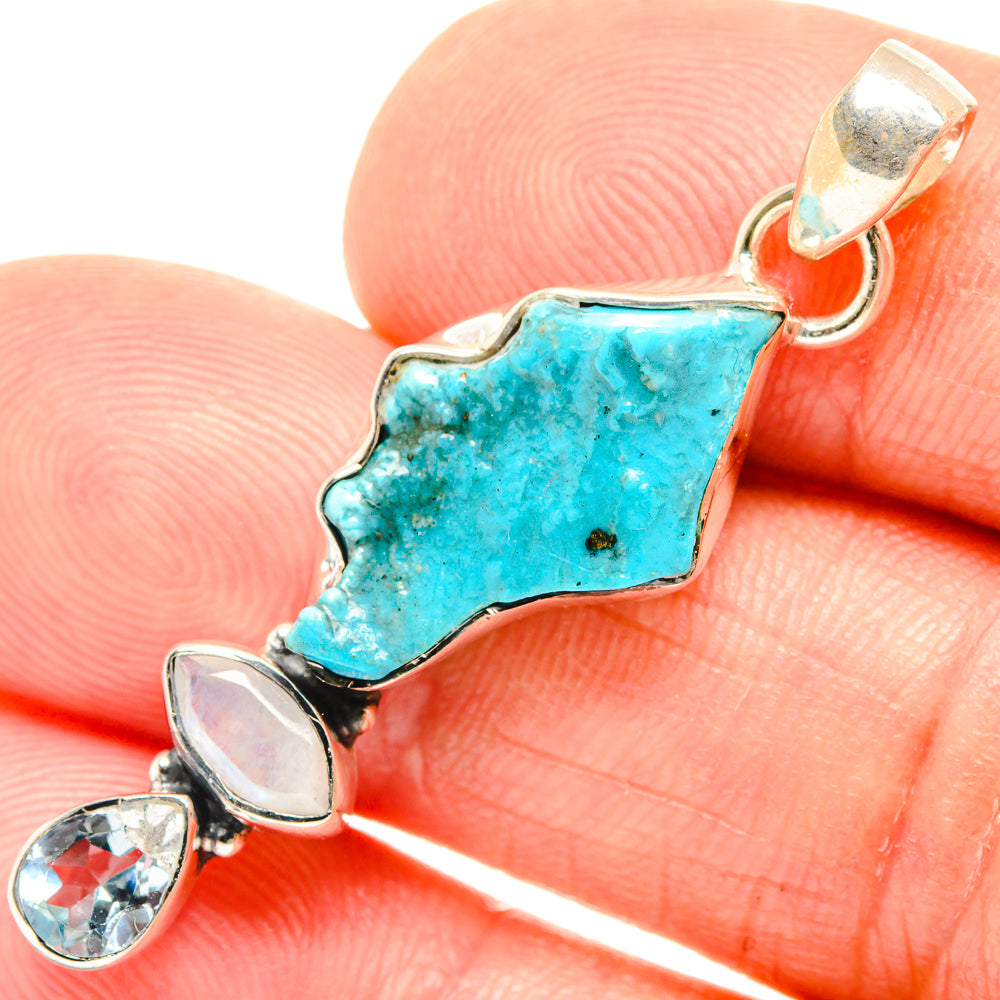 Turquoise Pendants handcrafted by Ana Silver Co - PD27174