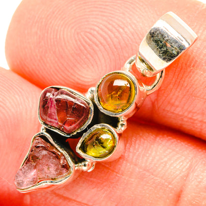 Pink Tourmaline Pendants handcrafted by Ana Silver Co - PD27175