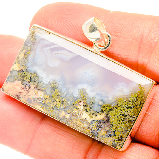 Indonesian Plume Agate Pendants handcrafted by Ana Silver Co - PD27177