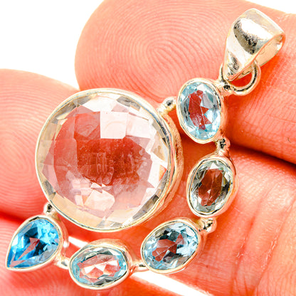 White Quartz Pendants handcrafted by Ana Silver Co - PD27207