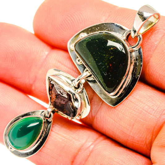 Bloodstone Pendants handcrafted by Ana Silver Co - PD27216