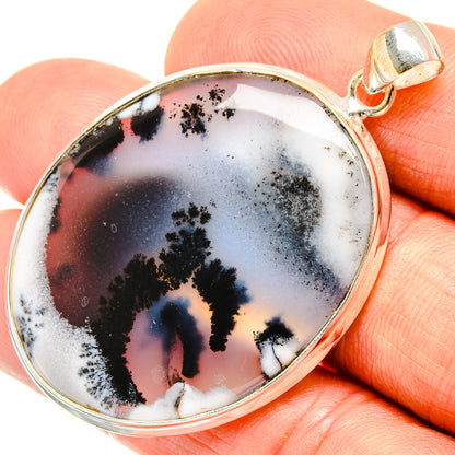 Dendritic Opal Pendants handcrafted by Ana Silver Co - PD27217