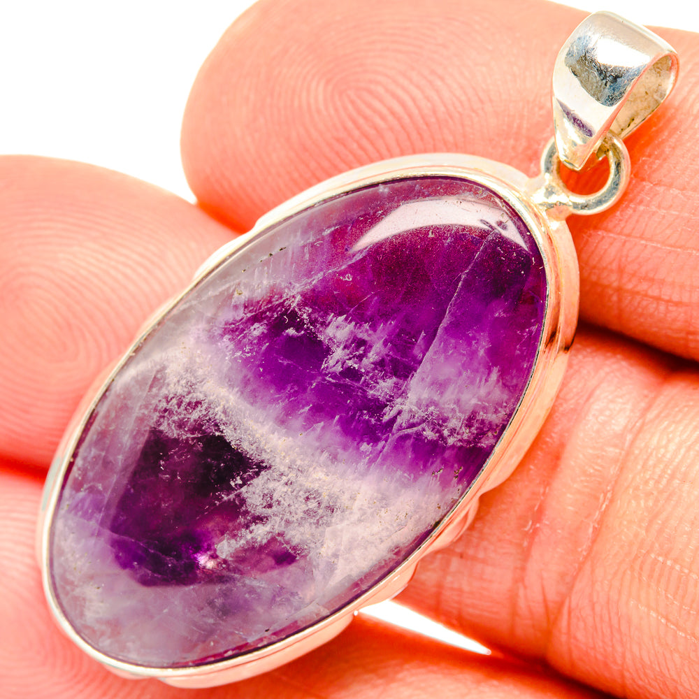 Chevron Amethyst Pendants handcrafted by Ana Silver Co - PD27221