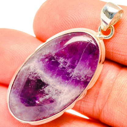 Chevron Amethyst Pendants handcrafted by Ana Silver Co - PD27221