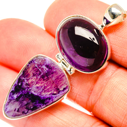 Charoite Pendants handcrafted by Ana Silver Co - PD27222