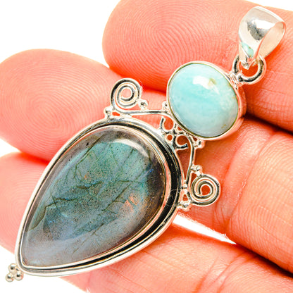 Labradorite Pendants handcrafted by Ana Silver Co - PD27231